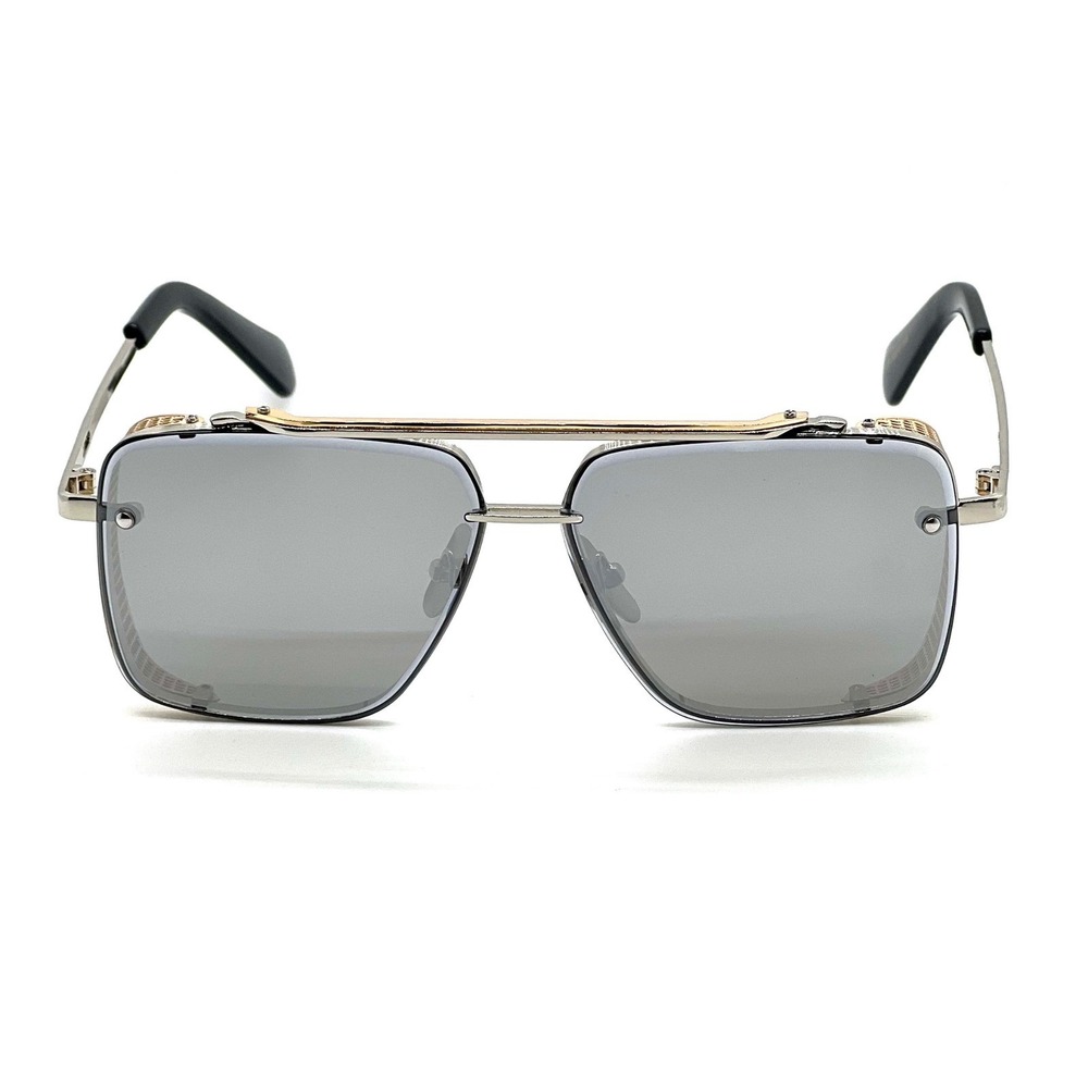 Square Aviator Sunglasses Mirror Lens Designer Men Women Sunglasses Eye Glasses - Picture 7 of 8